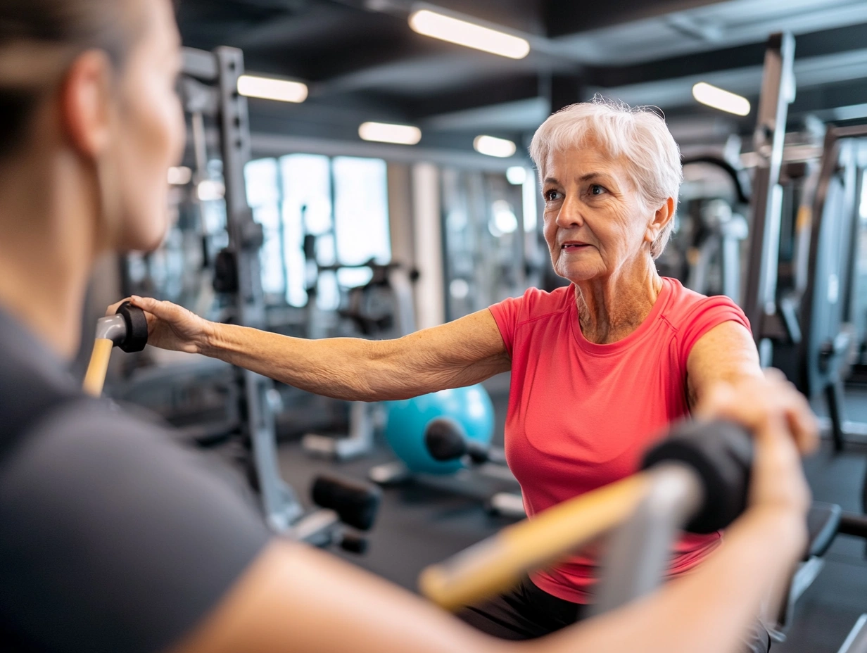 Групове заняття для пенсіонерів з тренером
